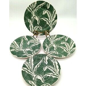 Vintage Wallace China Shadowleaf Restaurant Ware Set of Four 9.5" Dinner Plates